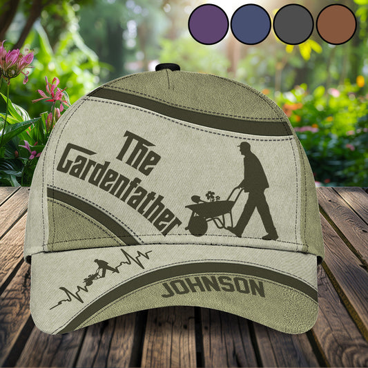 Le Parrain du Jardin - Casquette classique de jardinage personnalisée