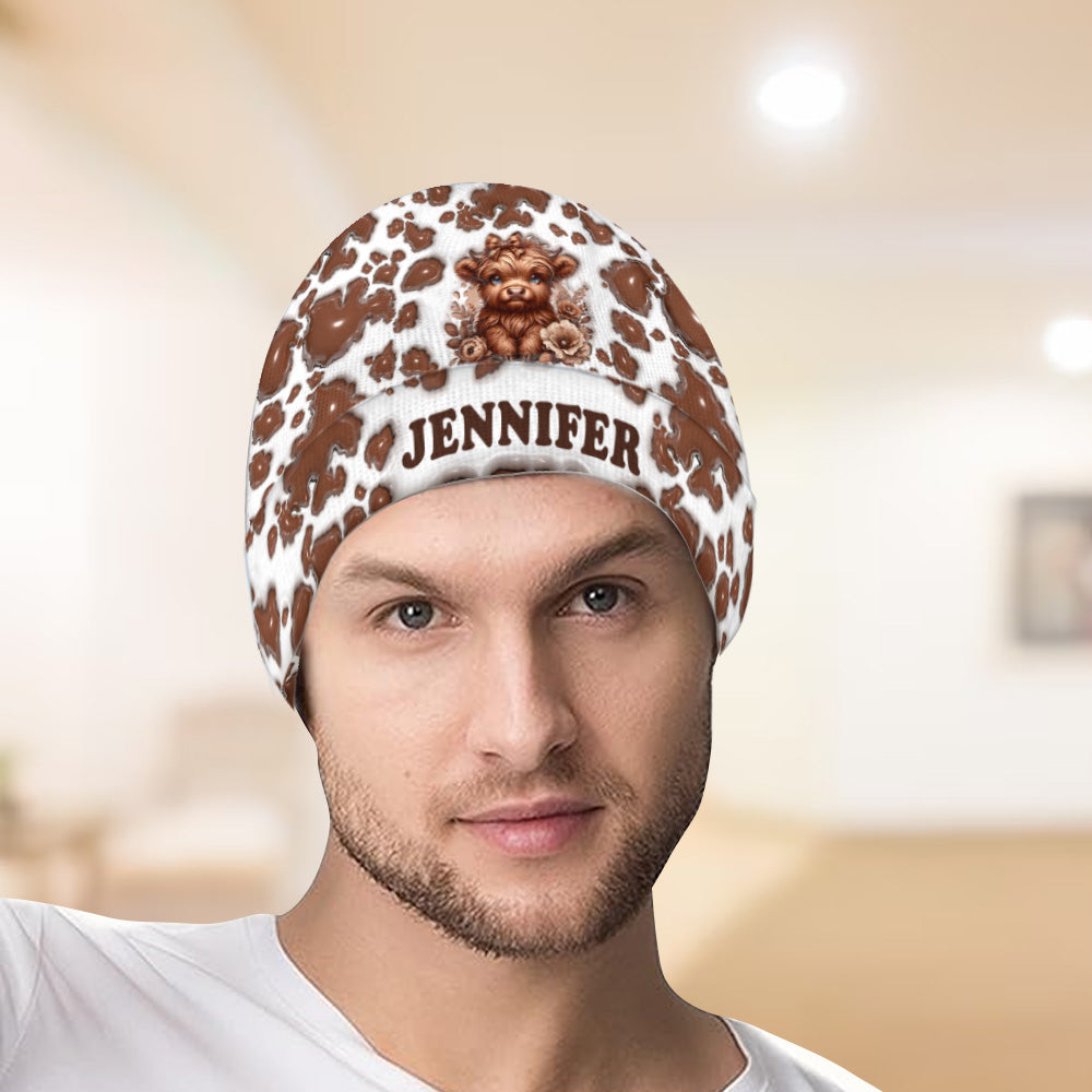 Magnifique vache des Highlands - Bonnet personnalisé