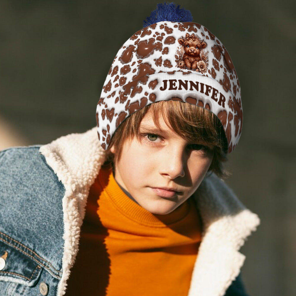 Magnifique vache des Highlands - Bonnet personnalisé