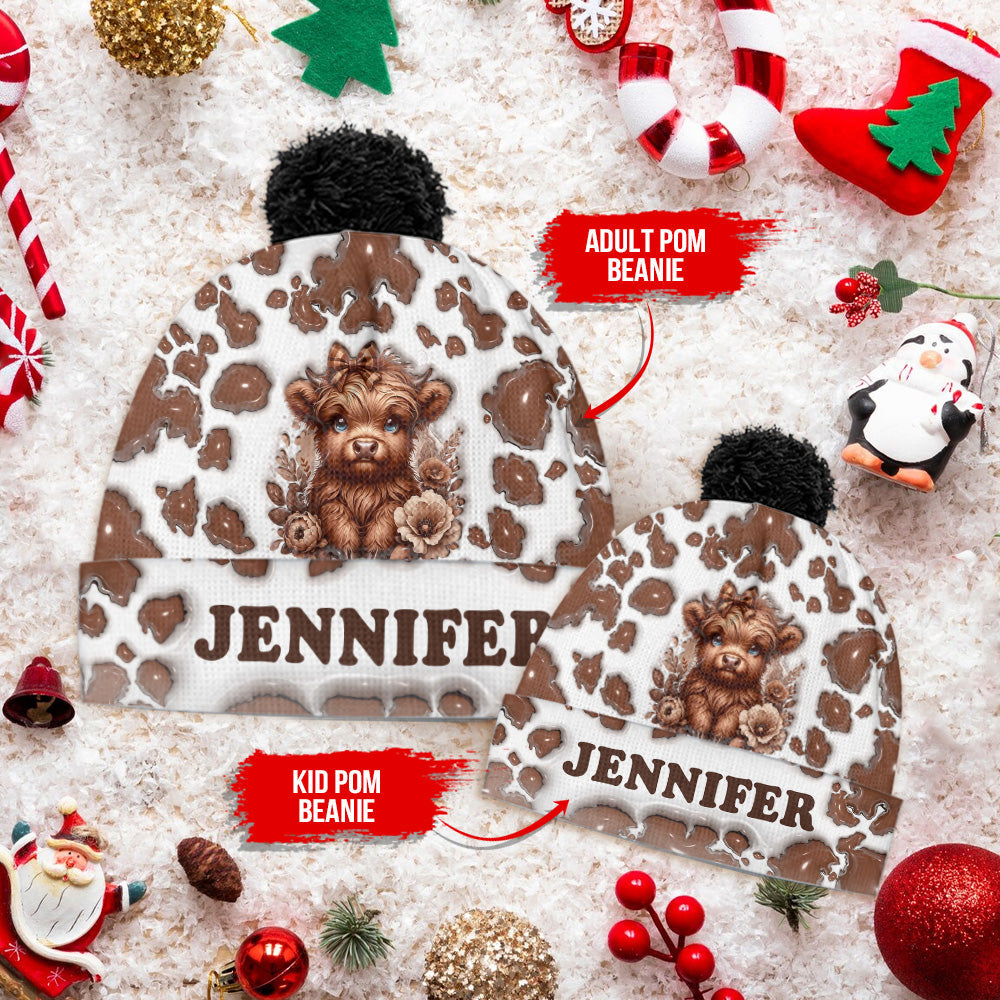 Magnifique vache des Highlands - Bonnet personnalisé