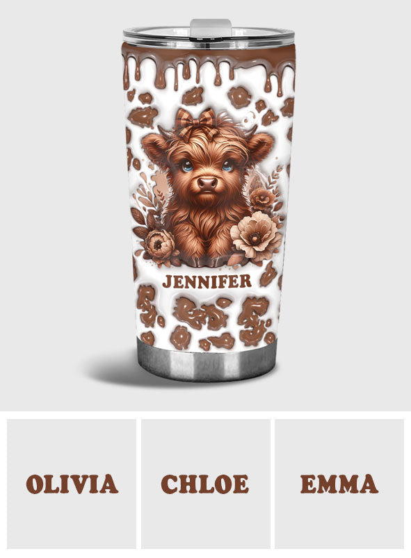 Magnifique vache des Highlands - Gobelet personnalisé