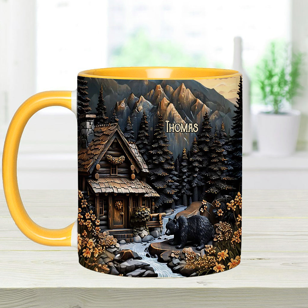Mug personnalisé Ours Noir - Thème Chasse