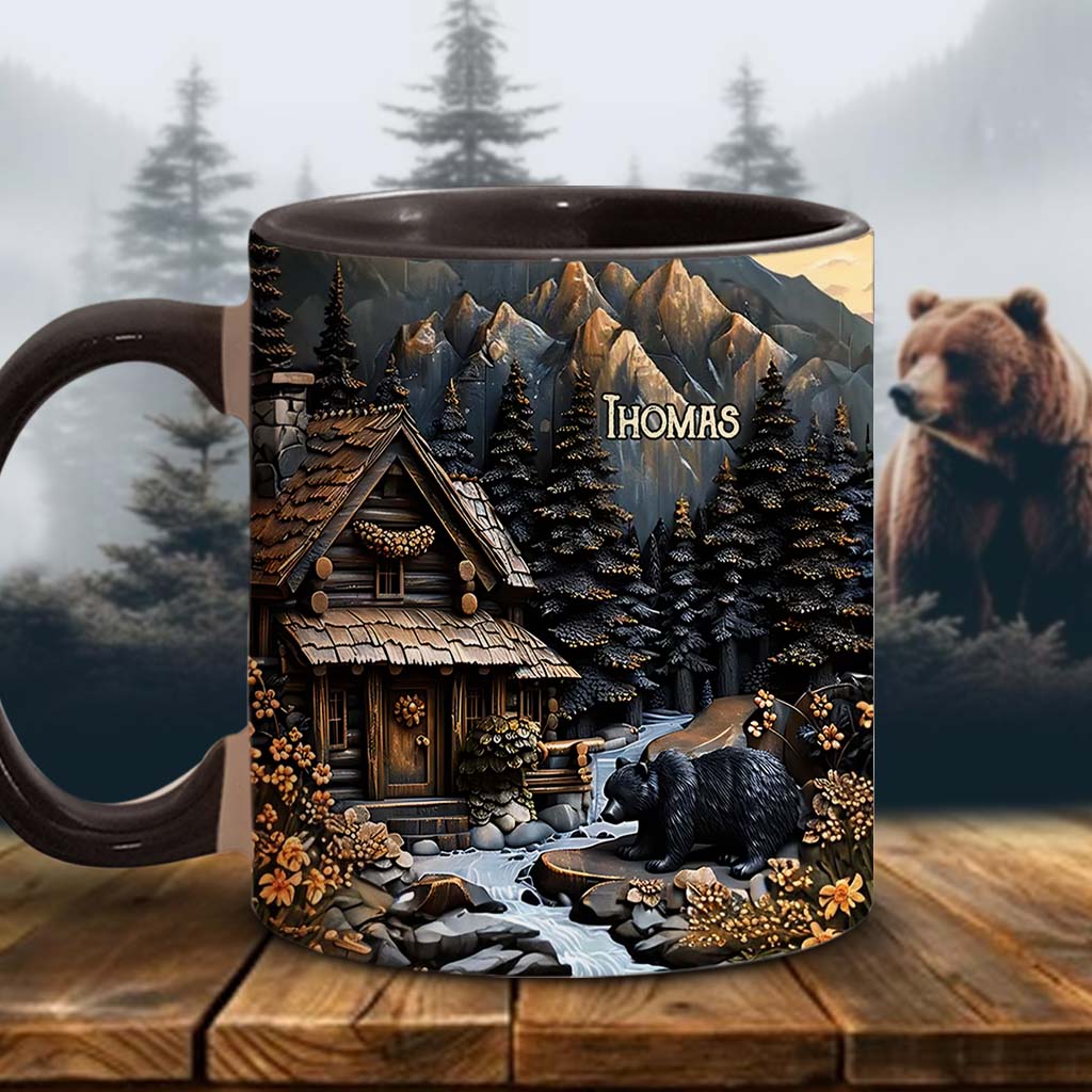 Mug personnalisé Ours Noir - Thème Chasse