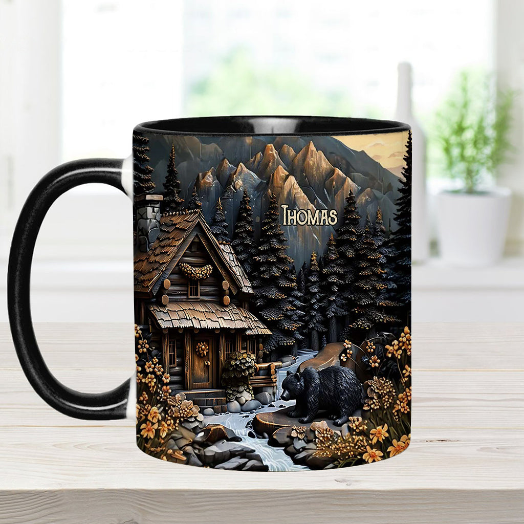 Mug personnalisé Ours Noir - Thème Chasse