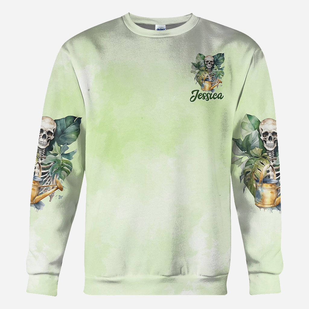 Je jardine pour ne pas étrangler les gens - T-shirt personnalisé « Jardinage intégral »