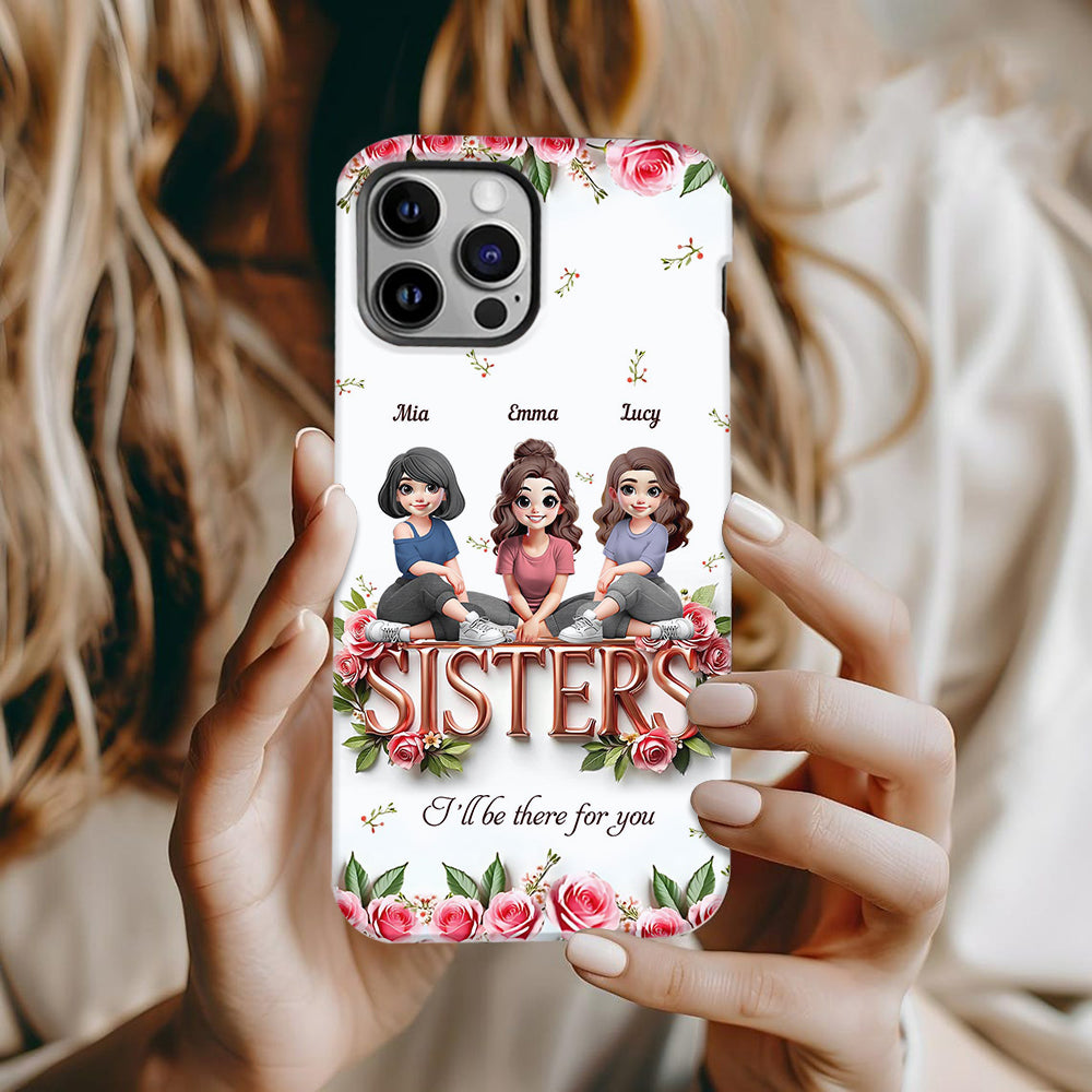 Coque de téléphone personnalisée « Sœurs » avec impression intégrale