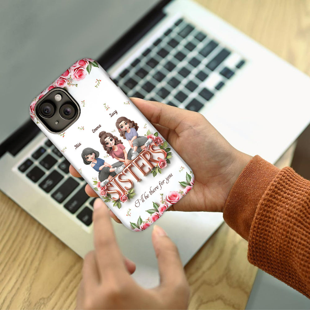 Coque de téléphone personnalisée « Sœurs » avec impression intégrale