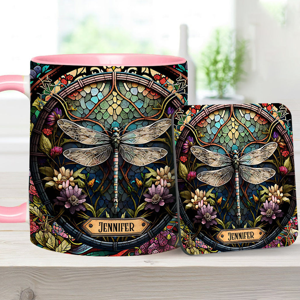 Beautiful Dragonfly - Personalized Gardening Accent Mug