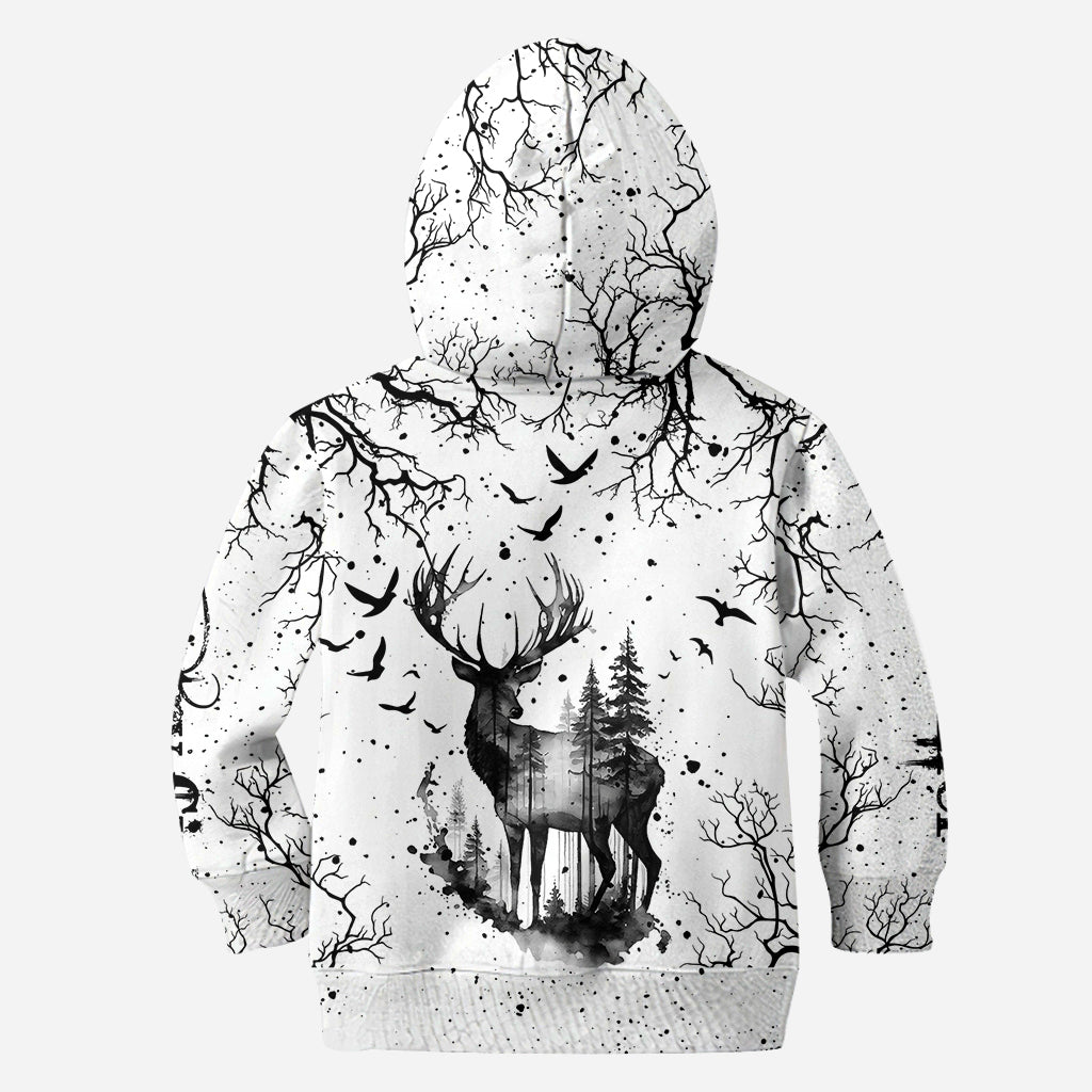 Ensemble sweat à capuche et legging de chasse personnalisés noir et blanc style campagnard -