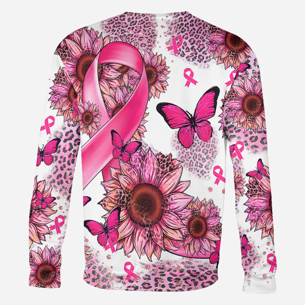 Guerrière du cancer du sein - T-shirt personnalisé de sensibilisation au cancer du sein