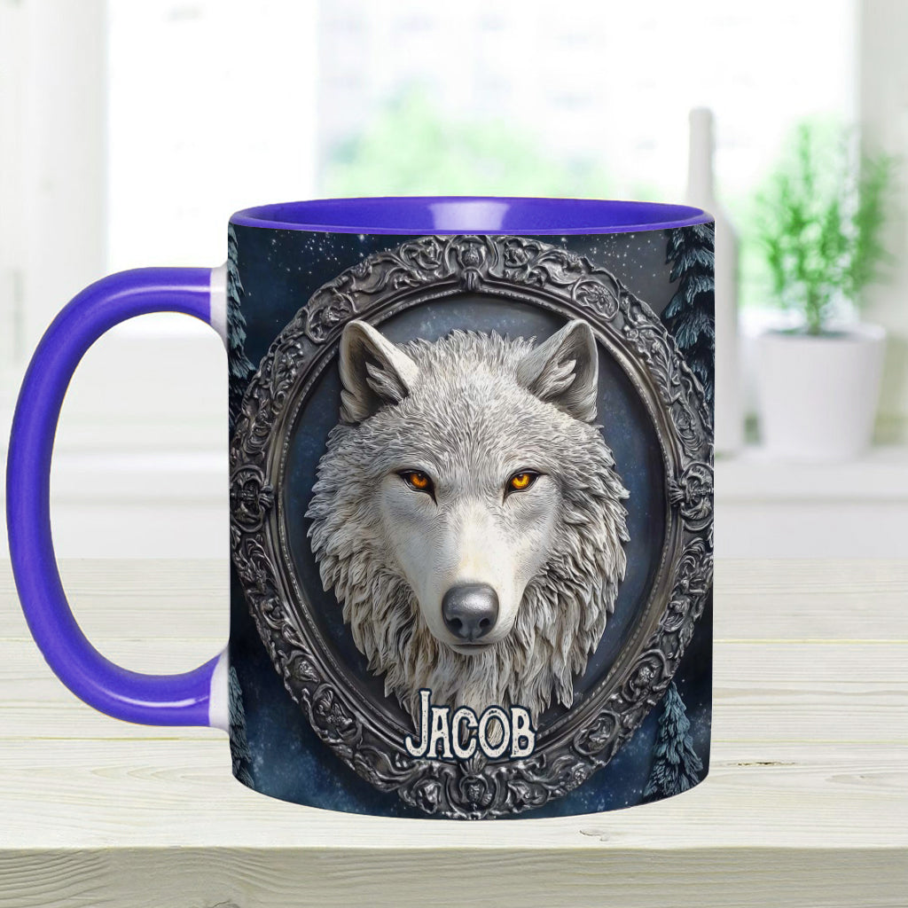 Mug personnalisé Loup Fort - Mug à motif loup