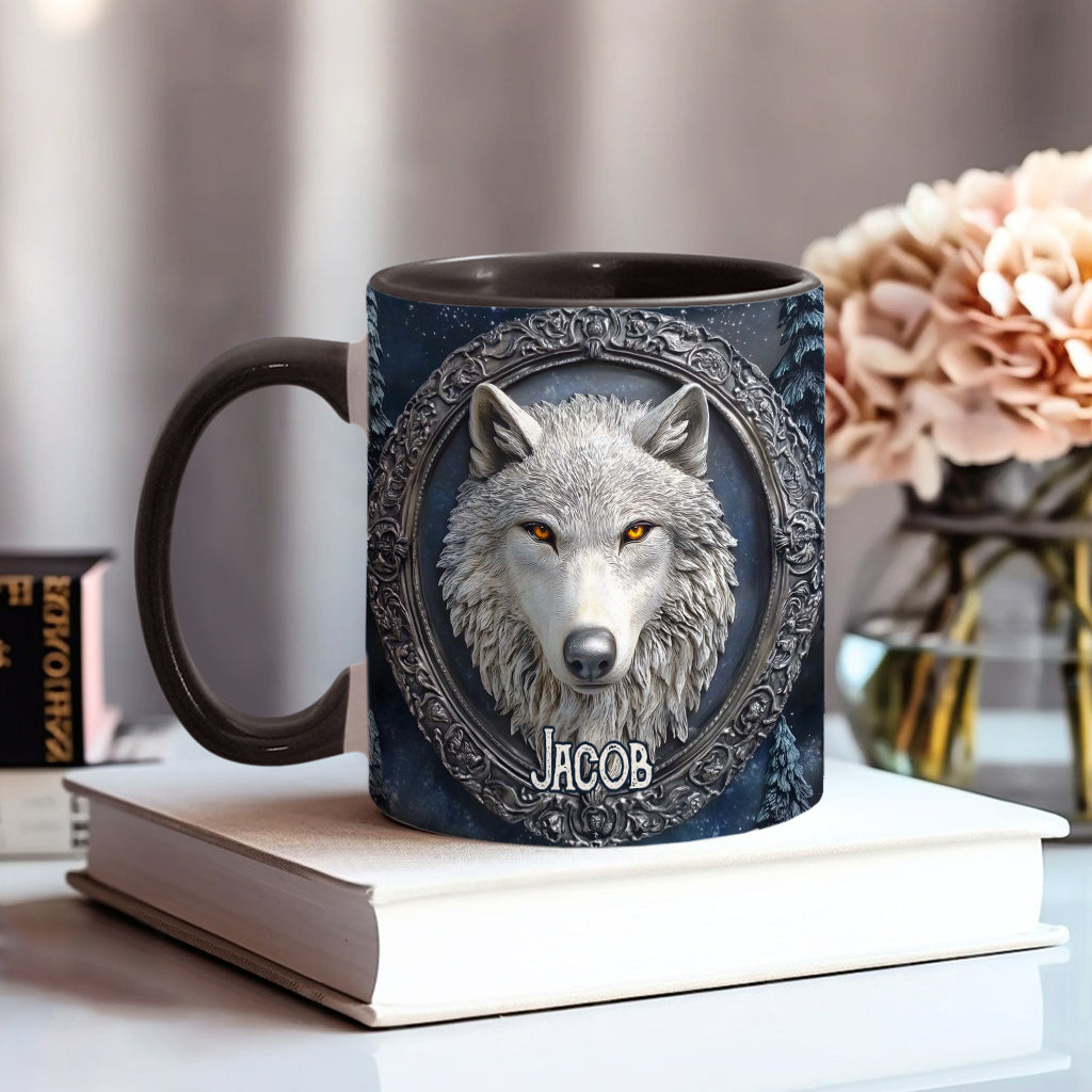 Mug personnalisé Loup Fort - Mug à motif loup