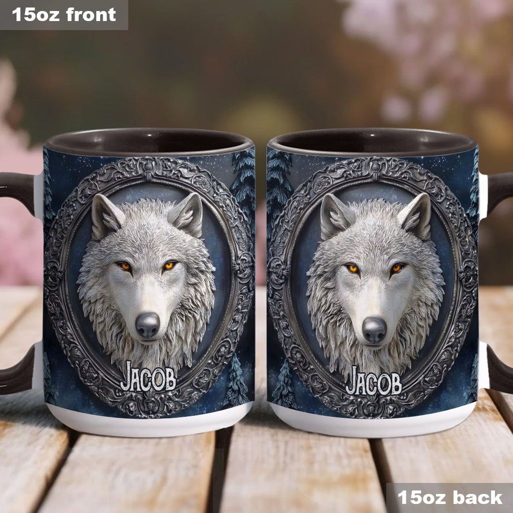 Mug personnalisé Loup Fort - Mug à motif loup