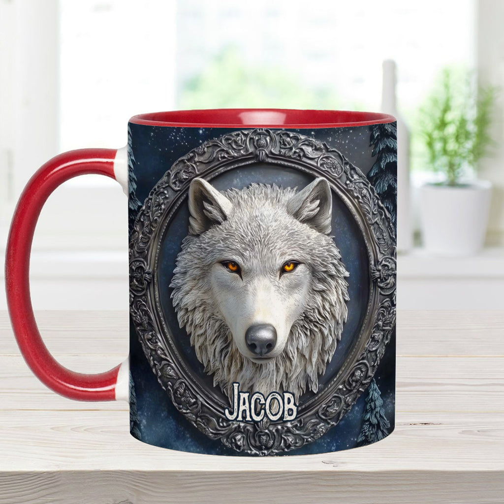 Mug personnalisé Loup Fort - Mug à motif loup