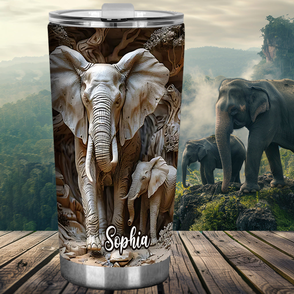 Gobelet éléphant personnalisé Love Elephant