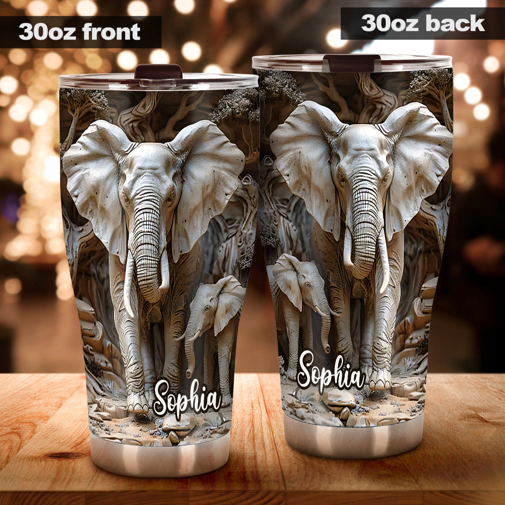 Gobelet éléphant personnalisé Love Elephant