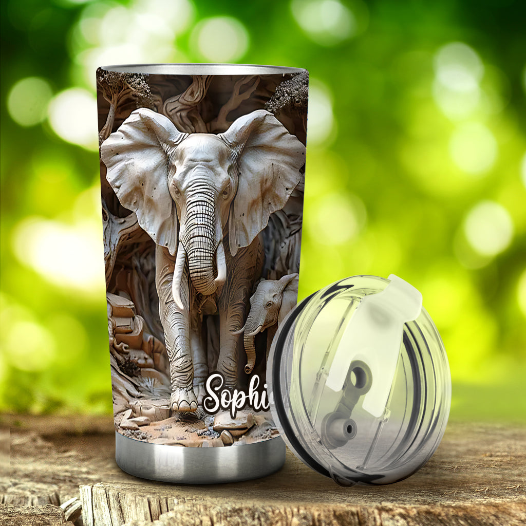 Gobelet éléphant personnalisé Love Elephant