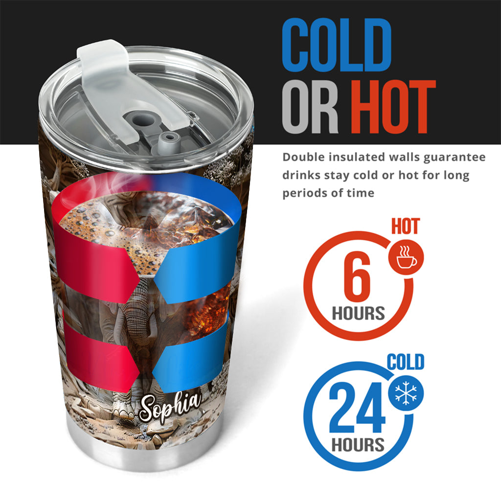 Gobelet éléphant personnalisé Love Elephant