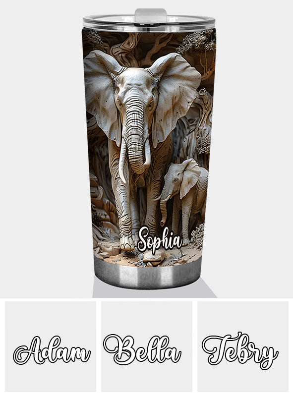 Gobelet éléphant personnalisé Love Elephant