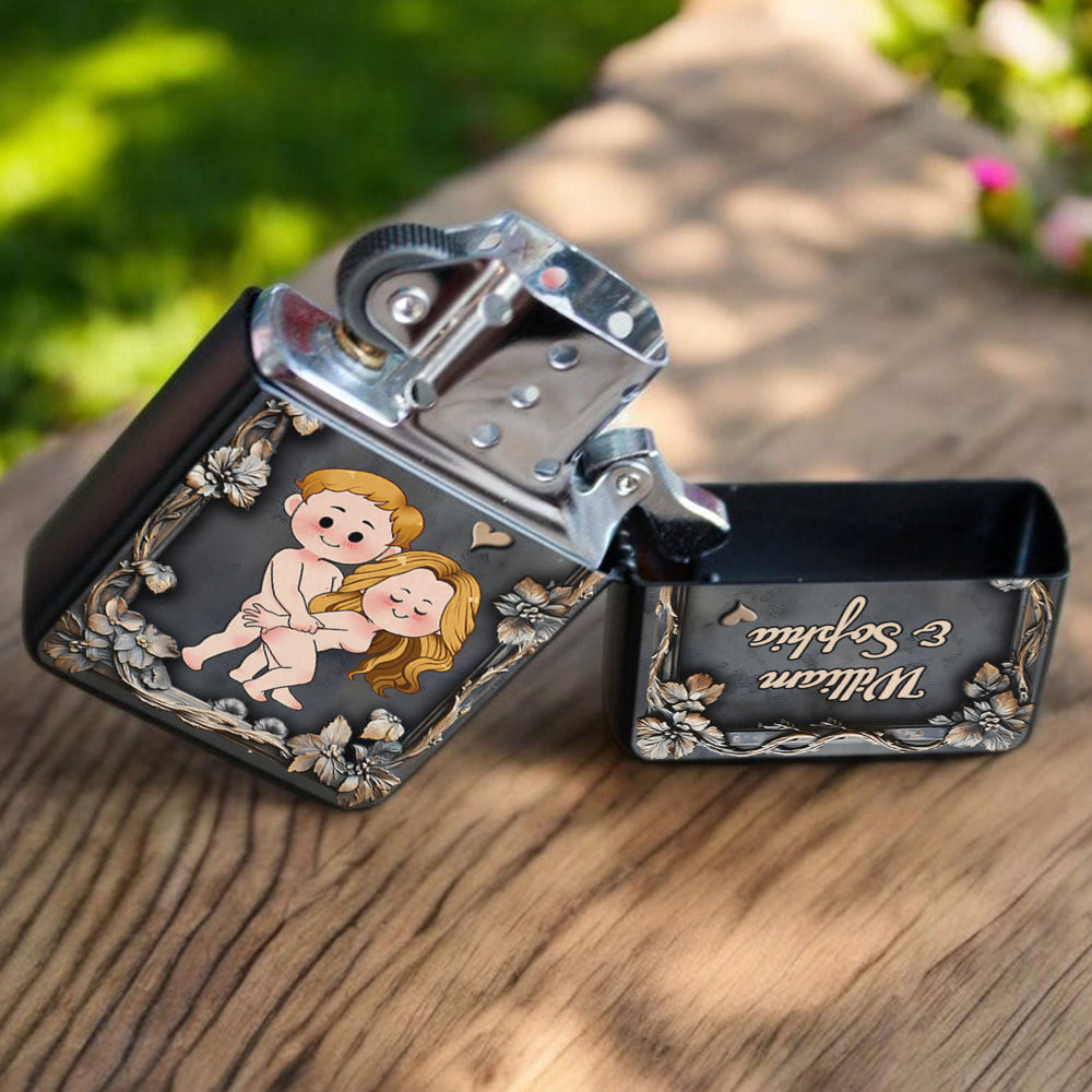 Tu es toujours plus brûlant que cette flamme - Briquet personnalisé pour couple