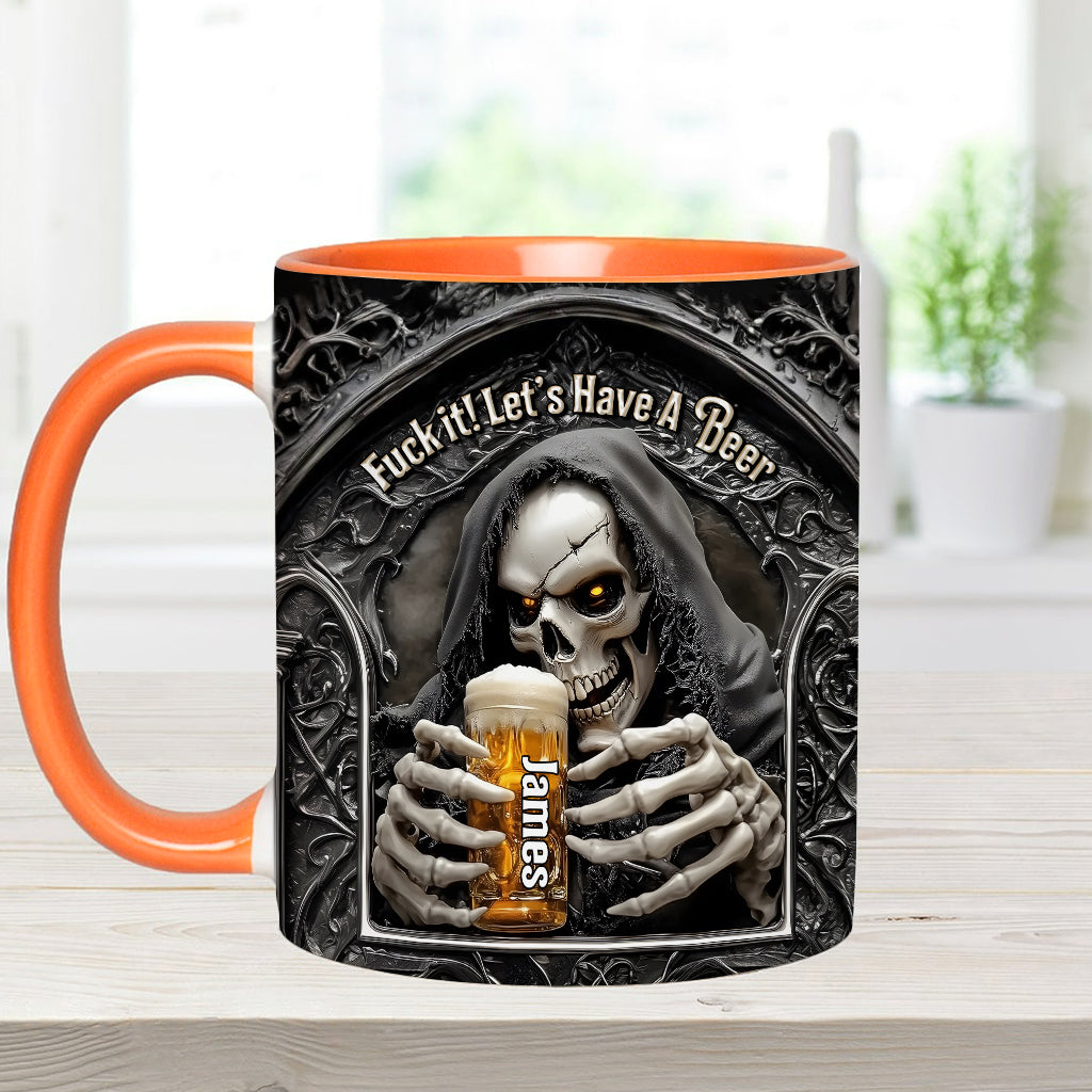Let's Have A Beer - Personalized Beer Accent Mug