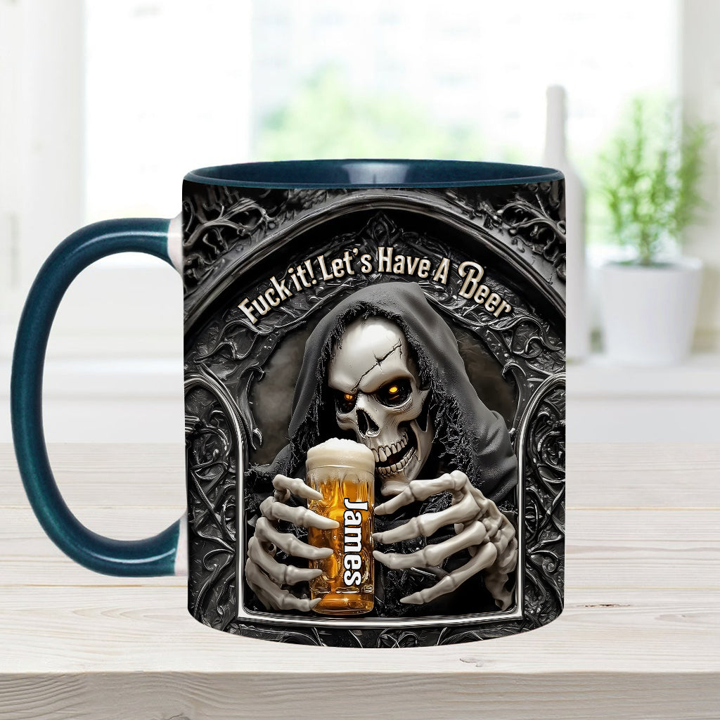Let's Have A Beer - Personalized Beer Accent Mug