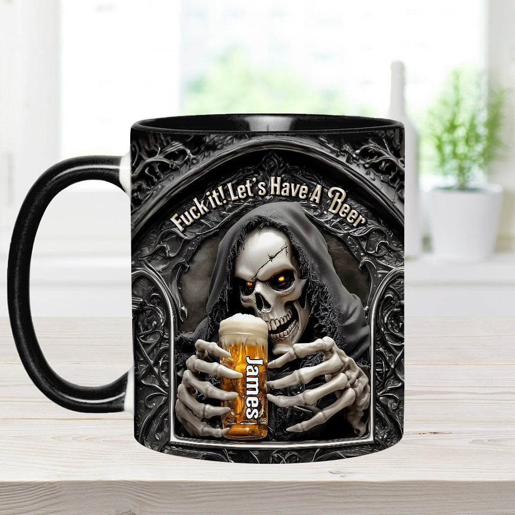Let's Have A Beer - Personalized Beer Accent Mug