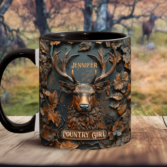 Mug personnalisé Country Girl - Thème Chasse