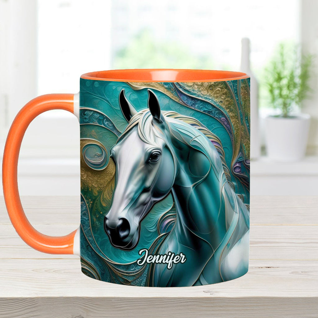 Beautiful Horse - Personalized Horse Accent Mug