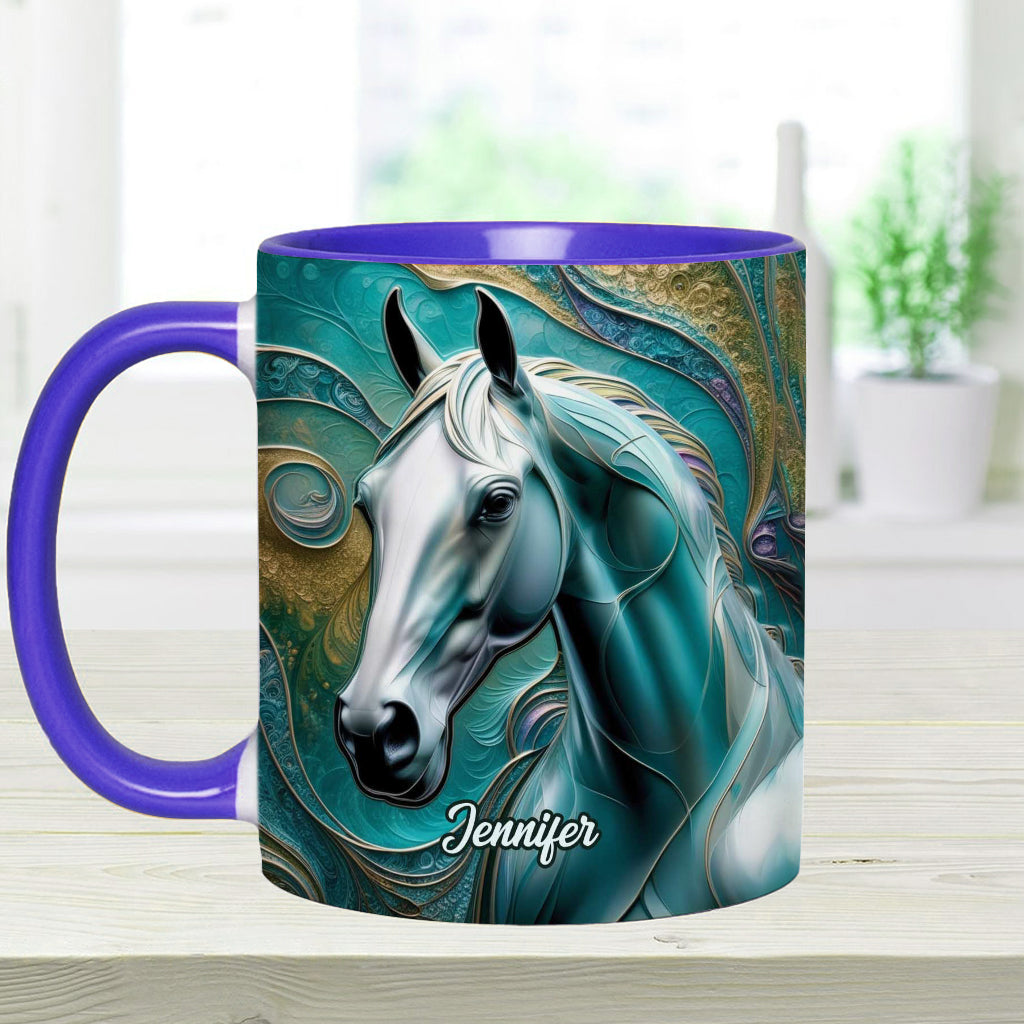 Beautiful Horse - Personalized Horse Accent Mug