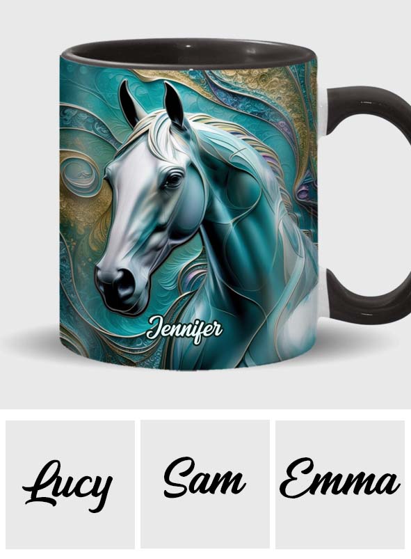Beautiful Horse - Personalized Horse Accent Mug