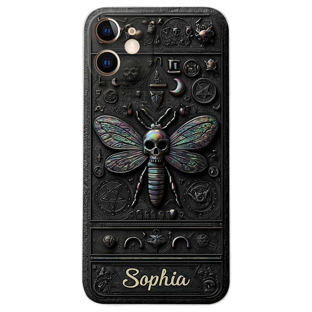 Gothic Witch - Personalized Witch Leather Phone Case