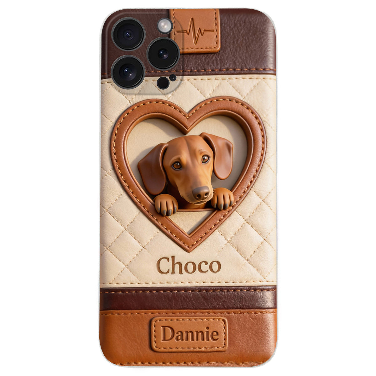 Étui de téléphone en cuir personnalisé à partir de n'importe quelle photo - Étui de téléphone en cuir pour chien personnalisé
