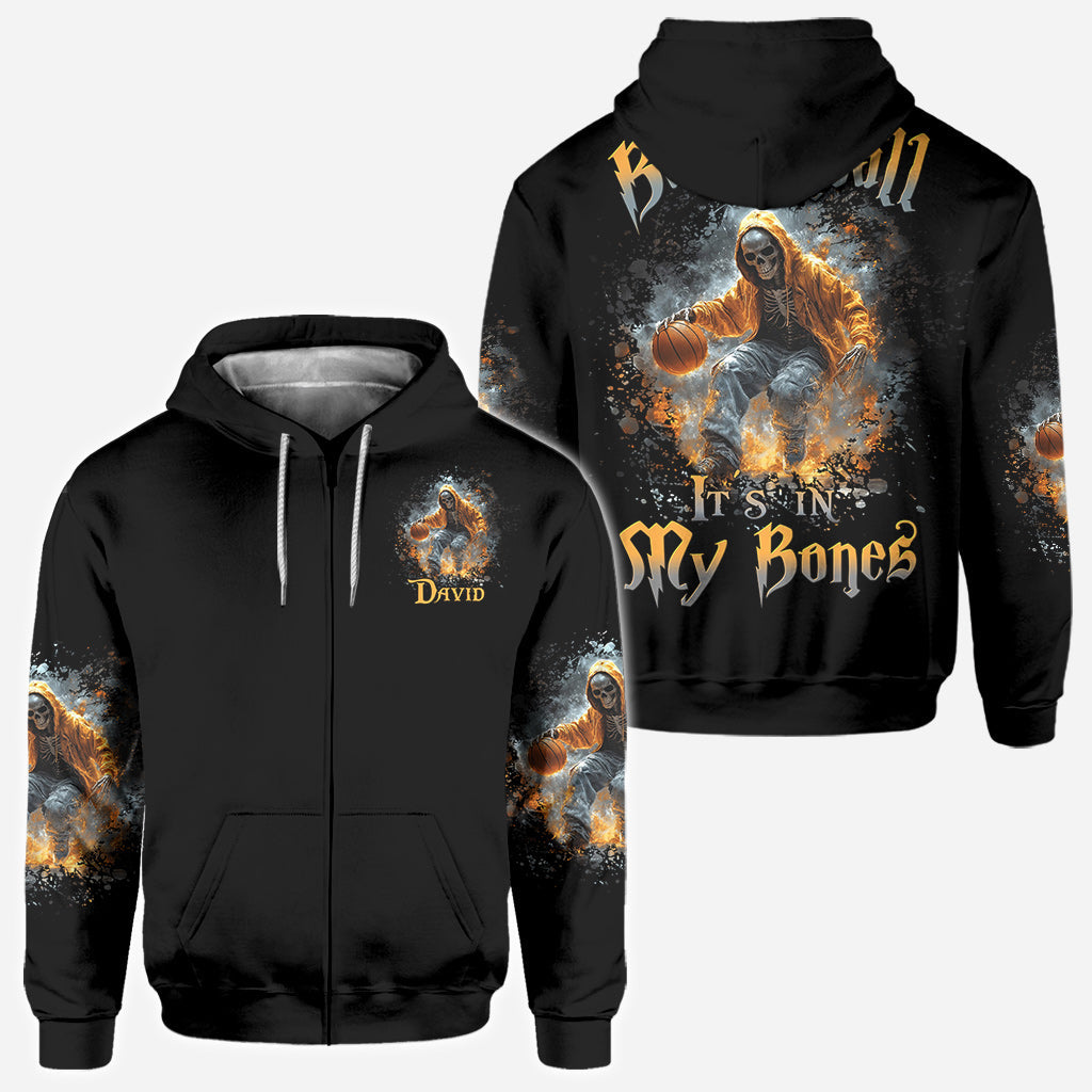 Le basket, c'est dans mon sang - T-shirt personnalisé intégral au basket