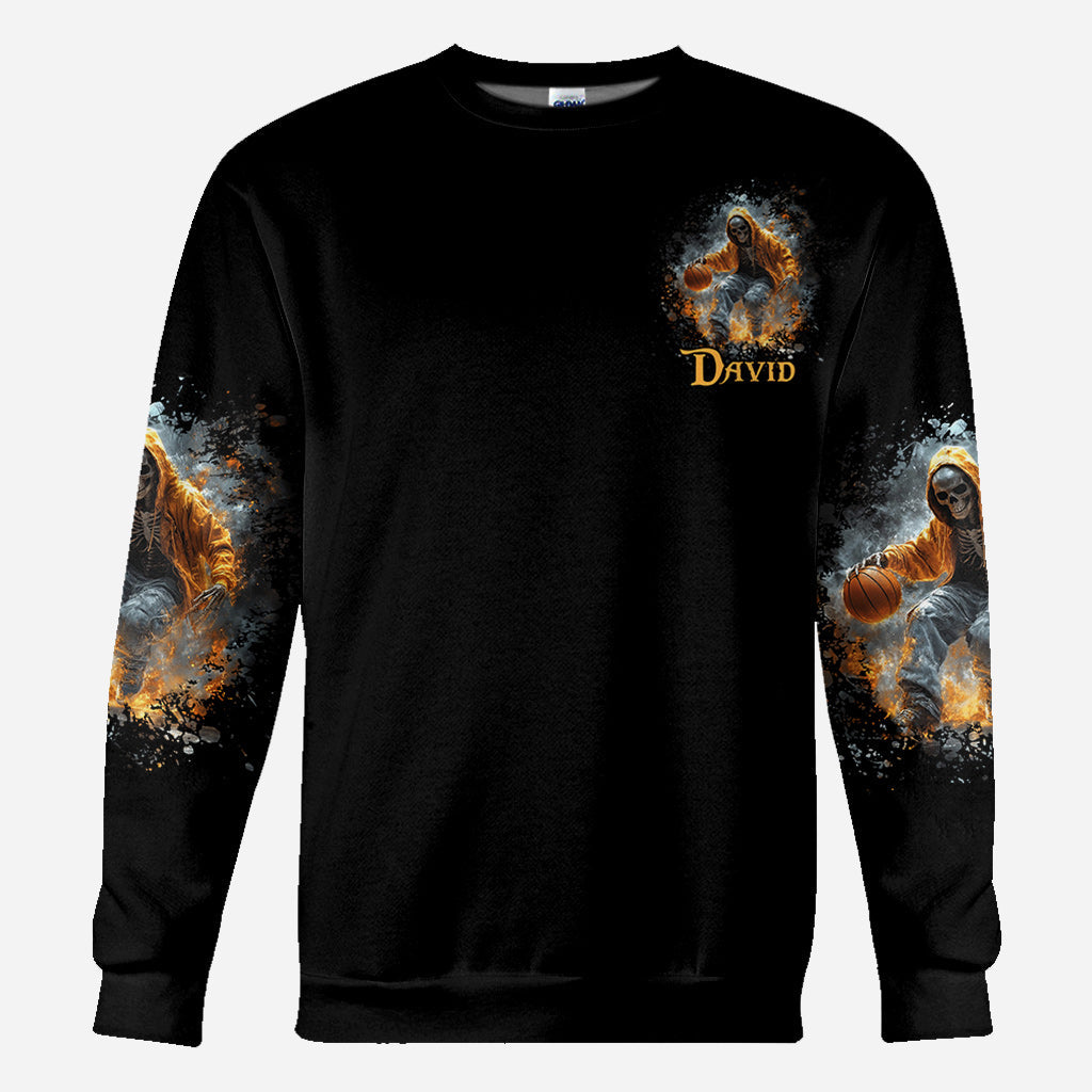 Le basket, c'est dans mon sang - T-shirt personnalisé intégral au basket