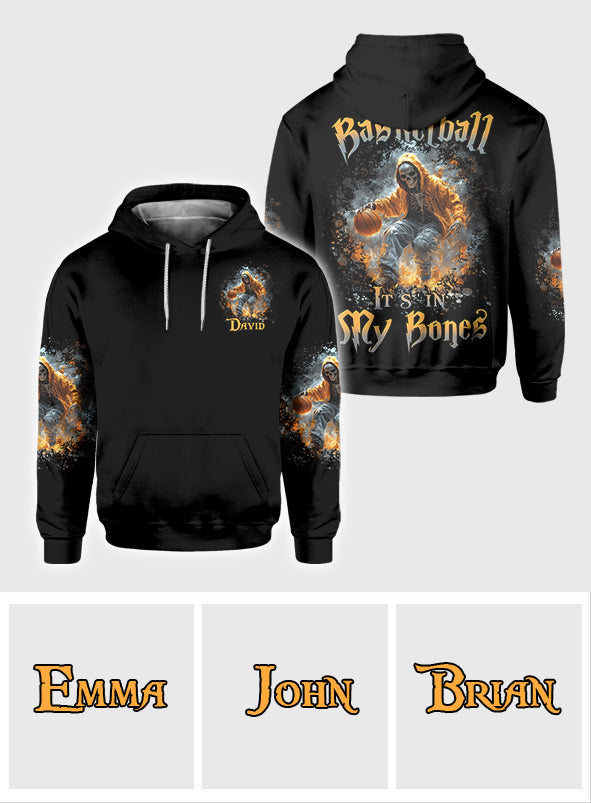 Le basket, c'est dans mon sang - T-shirt personnalisé intégral au basket