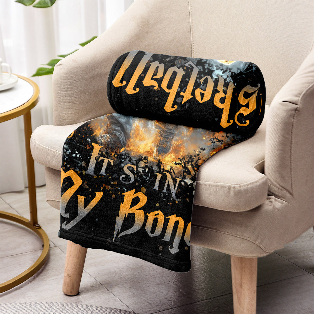 Basketball Is In My Bones - Personalized Basketball Blanket