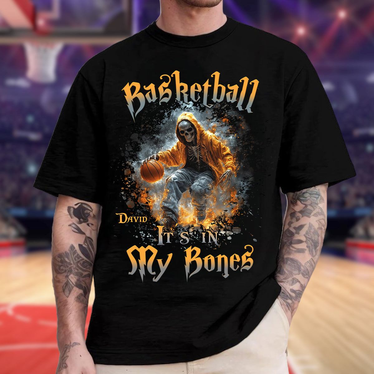 Le basket-ball coule dans mes veines - T-shirt et sweat à capuche de basket-ball personnalisés