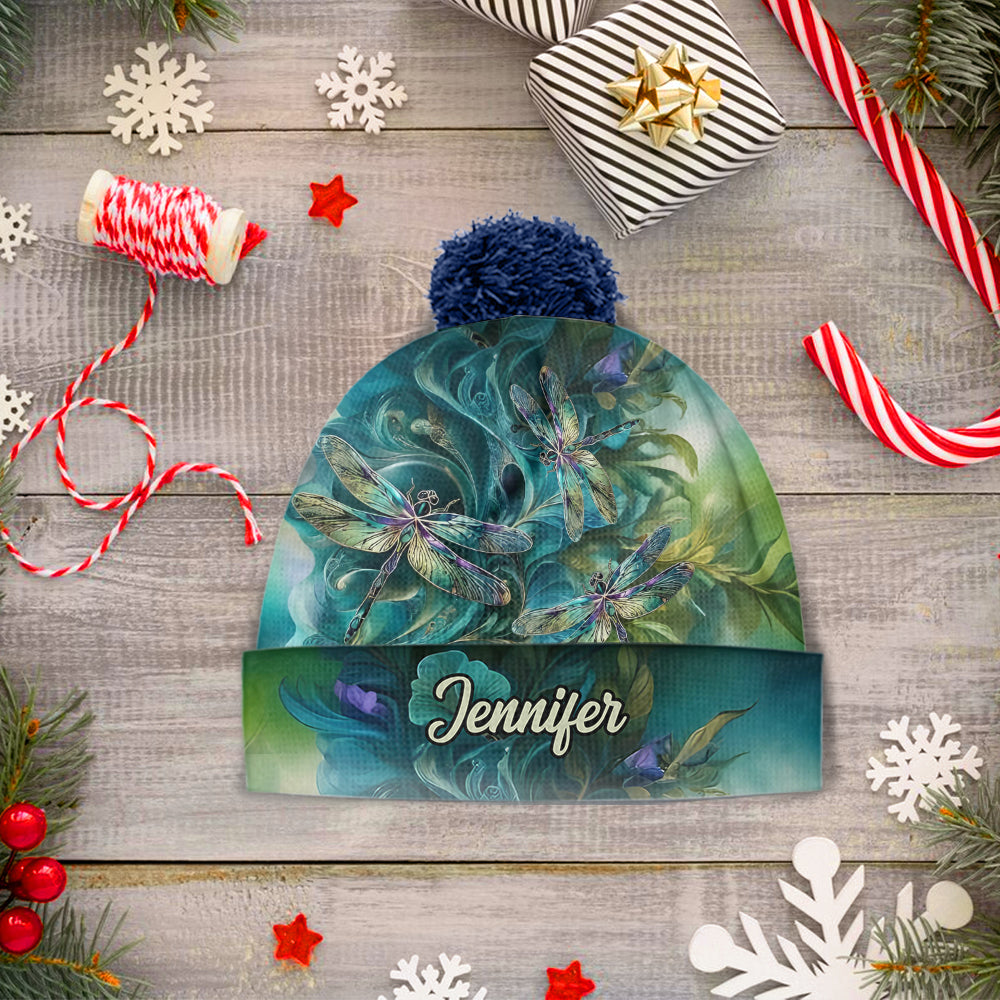 Stunning Dragonfly - Personalized Dragonfly Beanie Hat