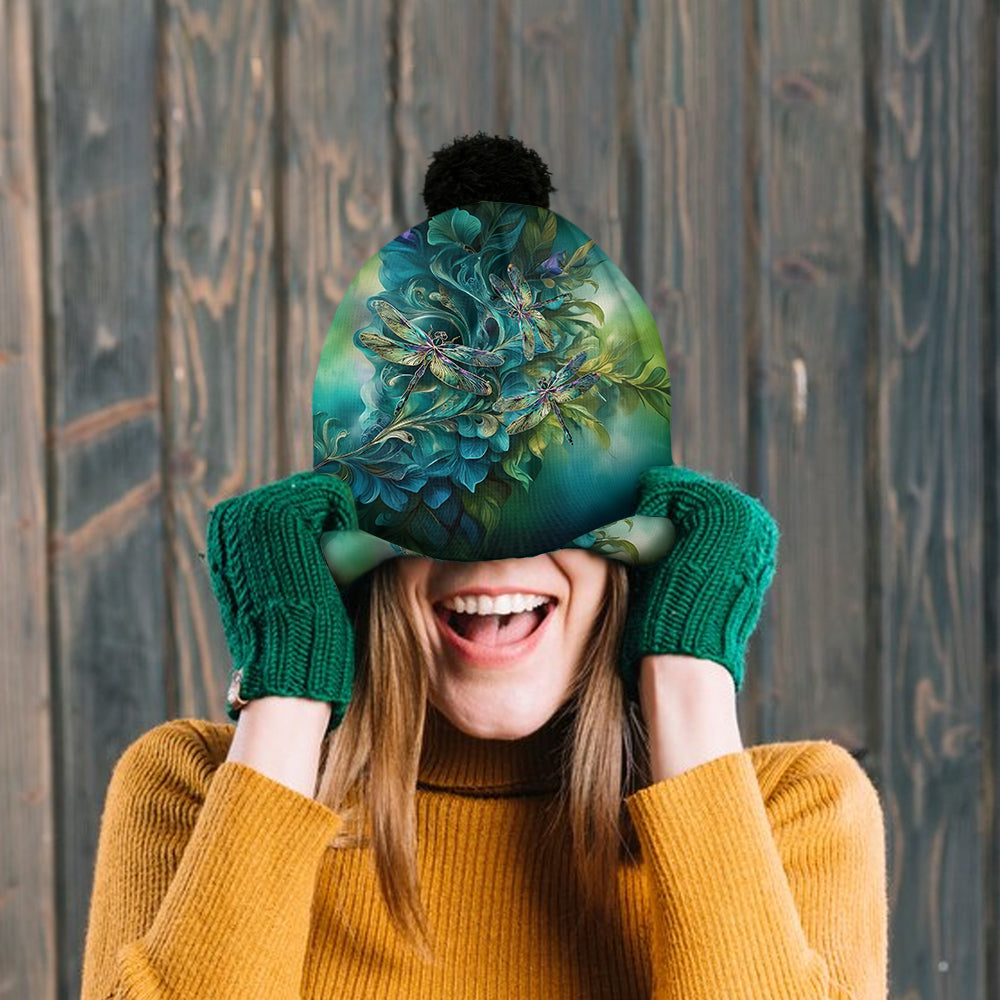 Stunning Dragonfly - Personalized Dragonfly Beanie Hat