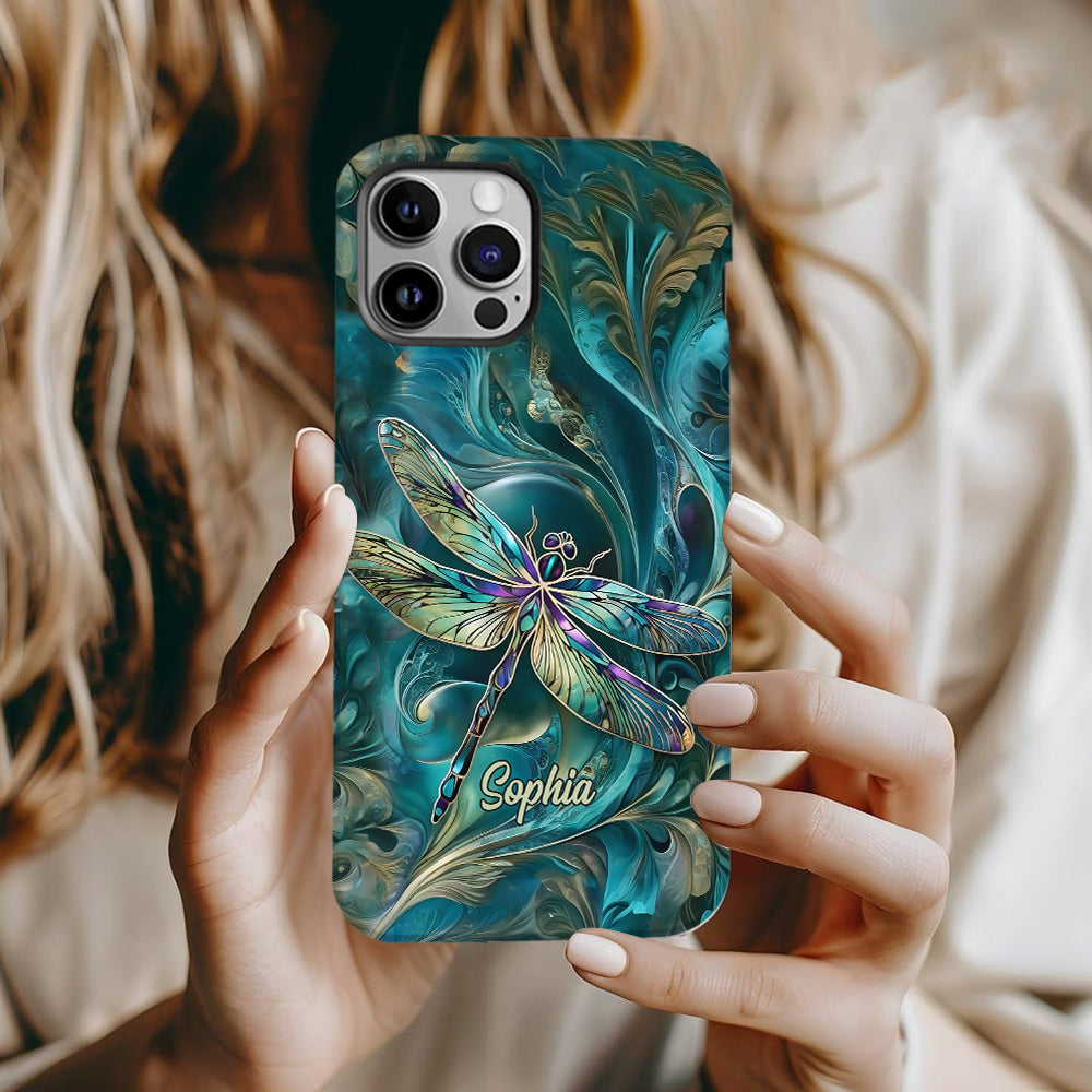 Magnifique libellule - Coque de téléphone personnalisée avec motif libellule intégral