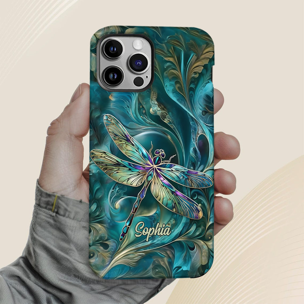 Magnifique libellule - Coque de téléphone personnalisée avec motif libellule intégral