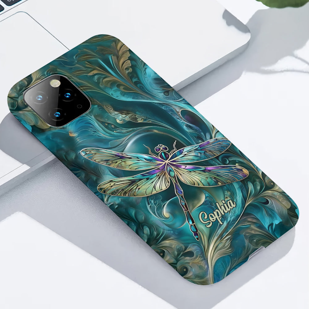 Magnifique libellule - Coque de téléphone personnalisée avec motif libellule intégral
