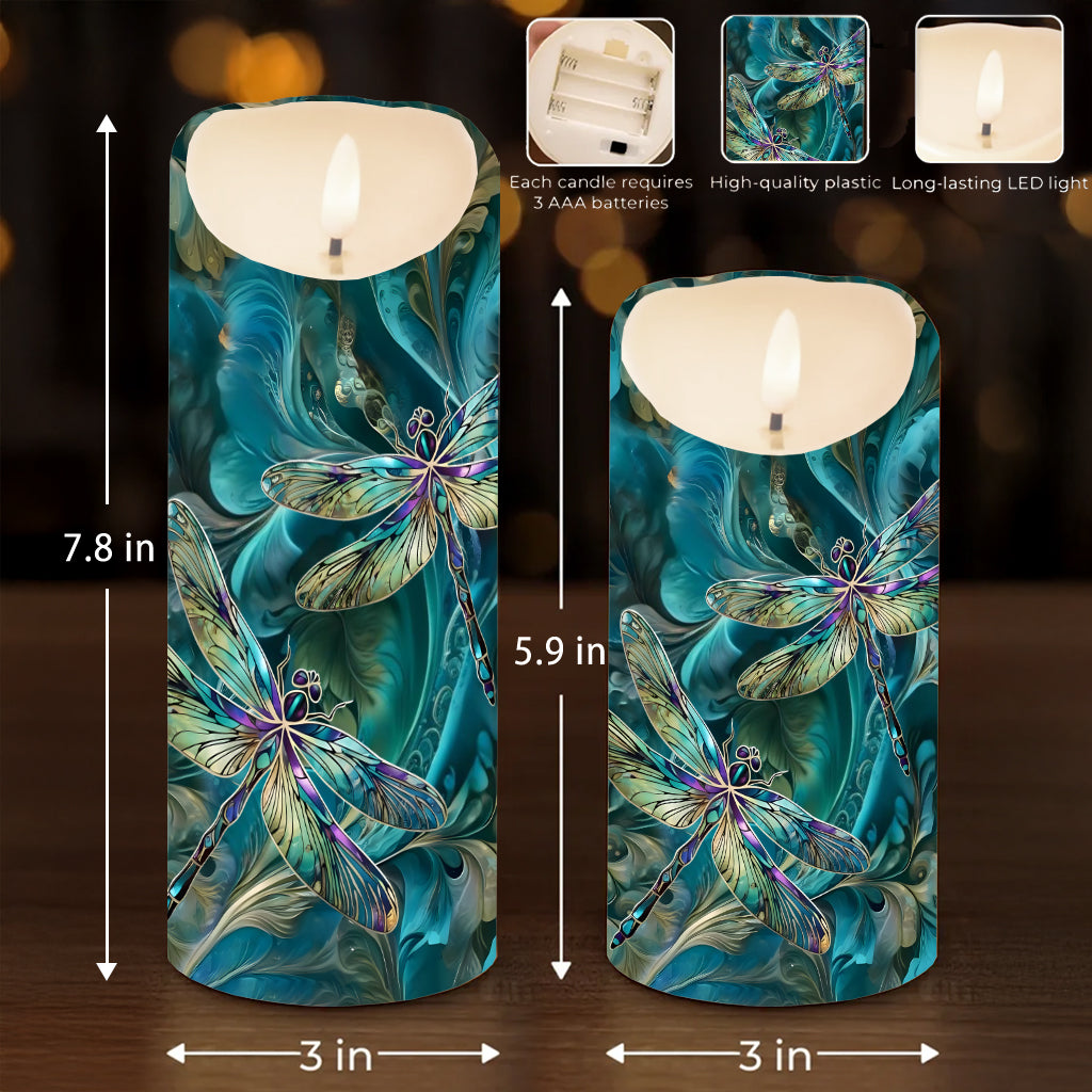 Libellule de rêve - Bougie sans flamme personnalisée Libellule