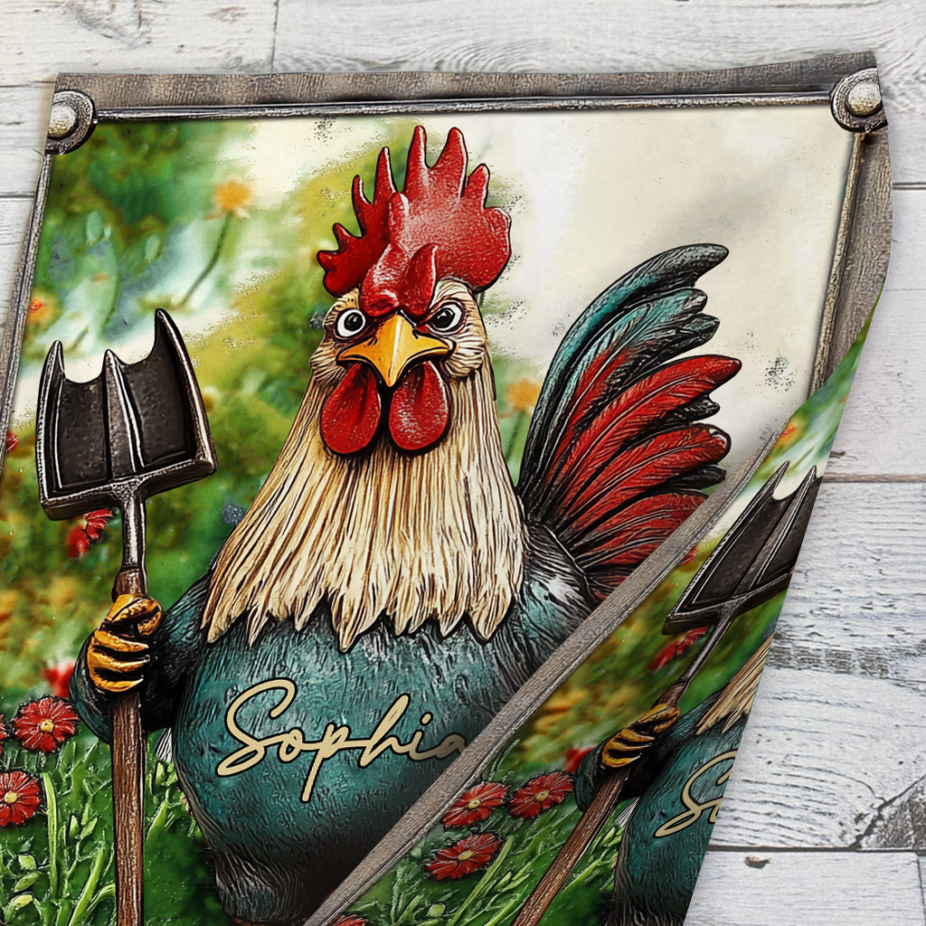 Mon jardin, mes règles - Drapeau de jardin personnalisé