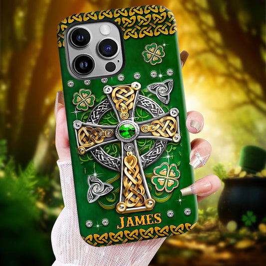 Dans mes veines - Coque de téléphone personnalisée avec impression intégrale pour la Saint-Patrick