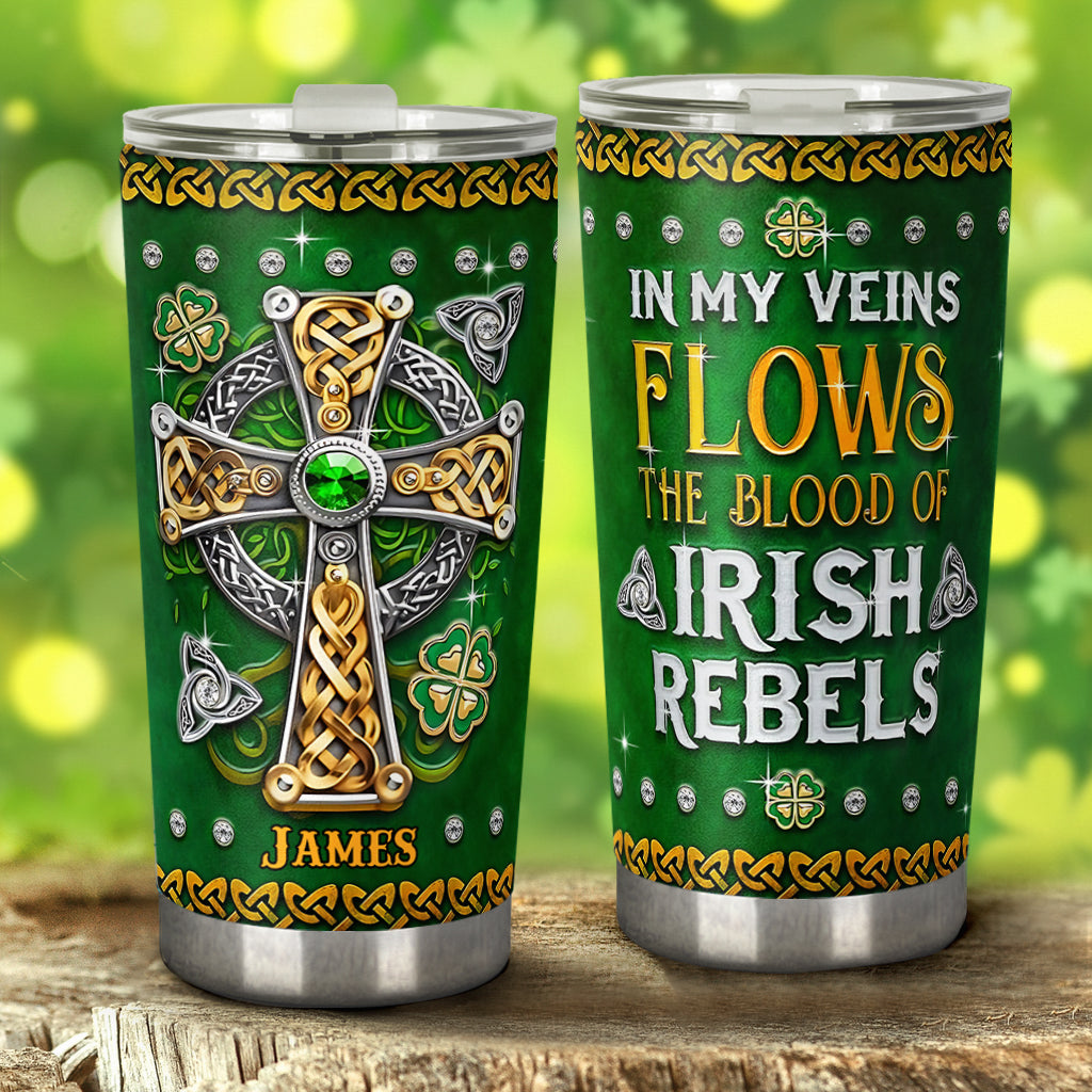 In My Veins - Personalized Saint Patrick's Day Tumbler