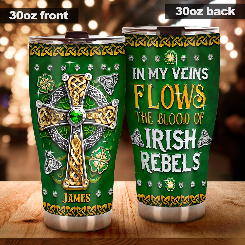 In My Veins - Personalized Saint Patrick's Day Tumbler