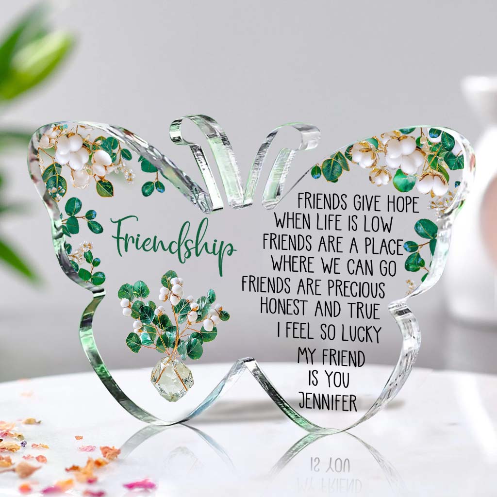 Mon amie, c'est toi - Plaque acrylique personnalisée pour ma meilleure amie