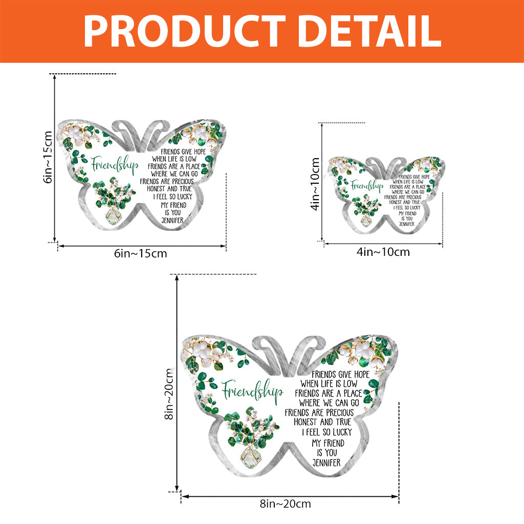 Mon amie, c'est toi - Plaque acrylique personnalisée pour ma meilleure amie